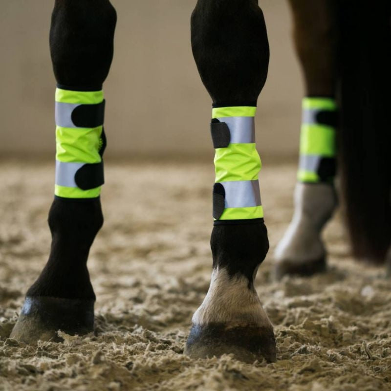 Horze Reflective Leg Wraps Yellow