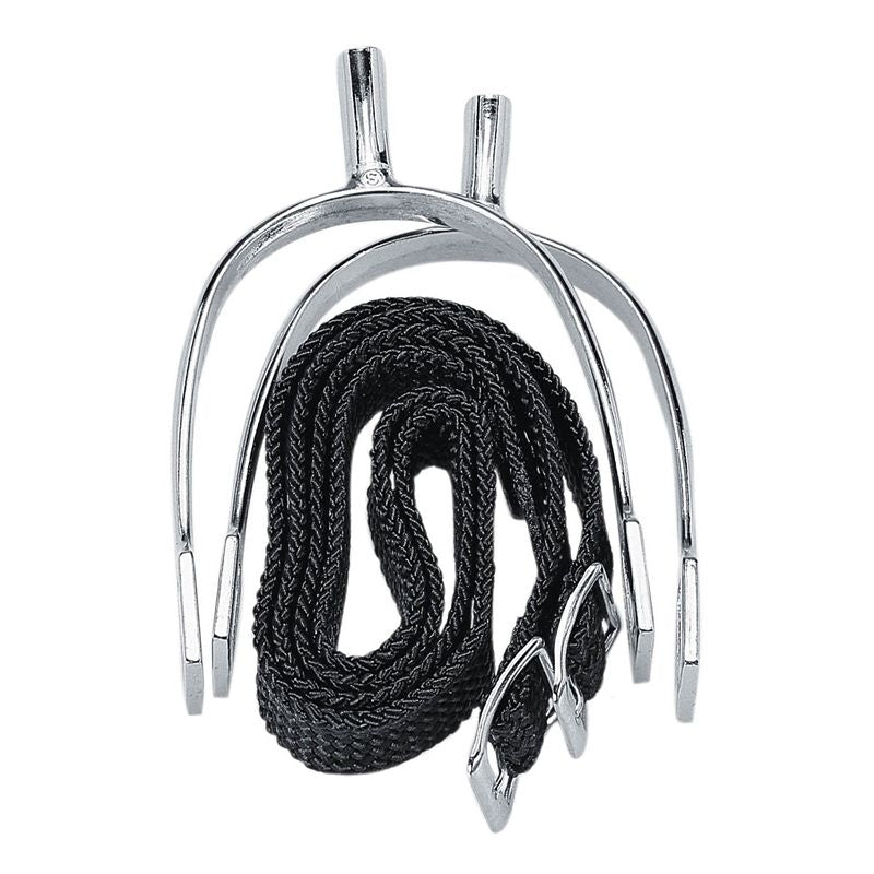 Korsteel POW Mens Spurs With Straps 3/4 Inch Neck