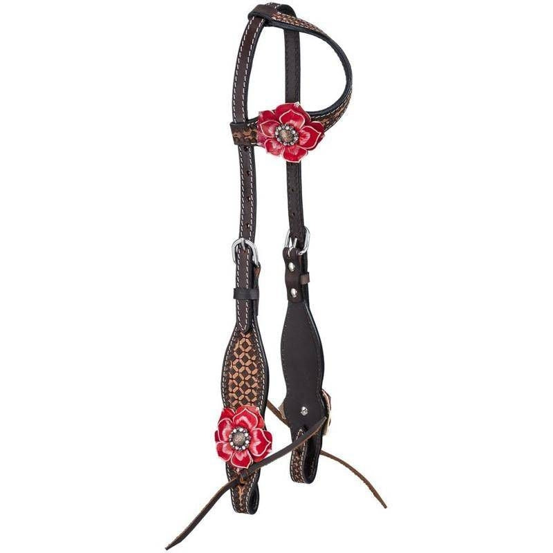Tough1 3D Zinnia Flower Single Ear Headstall