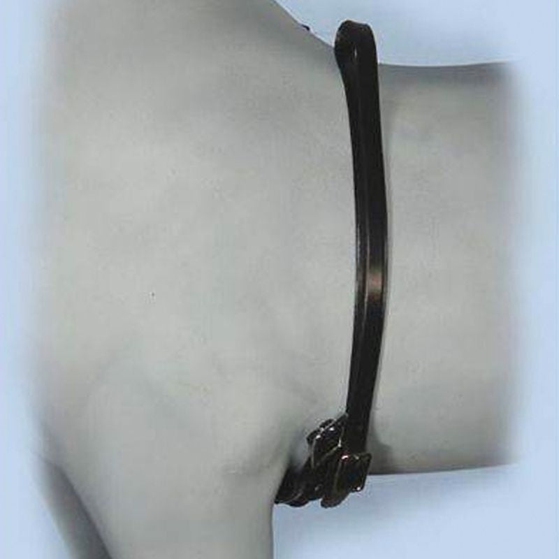 Axeville Black Leather Mini/Pony Girth 8" Brass