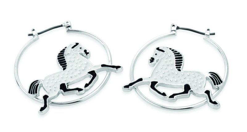 Kelley Dapple Horse Earrings