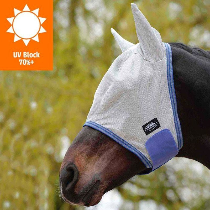 Weatherbeeta Stretch Bug Eye Saver Pony Gray/Blue