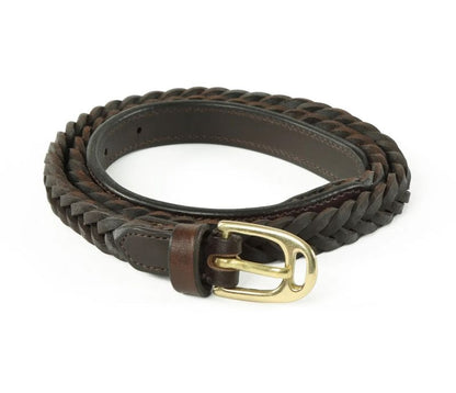 Shires Aubrion Plaited Leather Belt