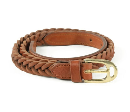 Shires Aubrion Plaited Leather Belt