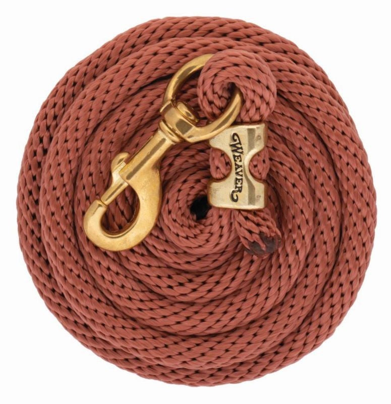 Weaver Poly Lead Rope with Brass Snap 10Ft