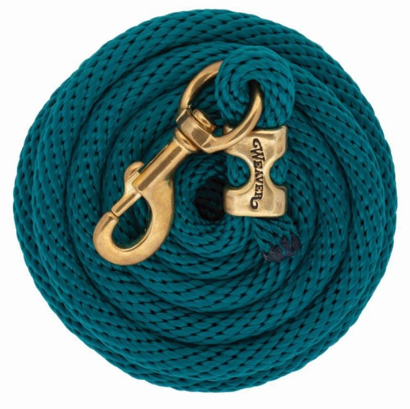 Weaver Poly Lead Rope with Brass Snap 10Ft