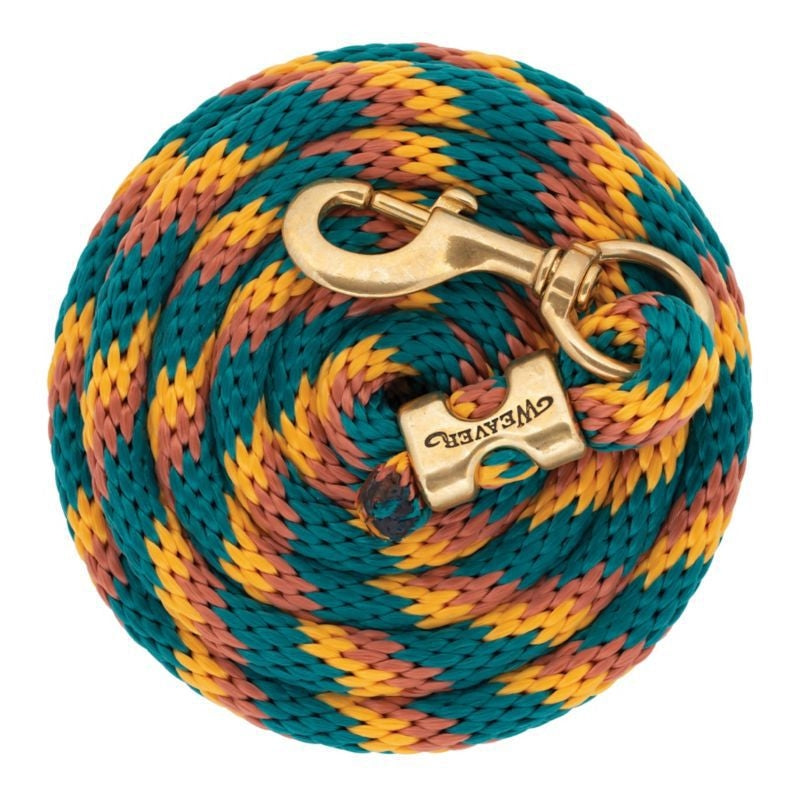 Weaver Poly Lead Rope with Brass Snap 10Ft