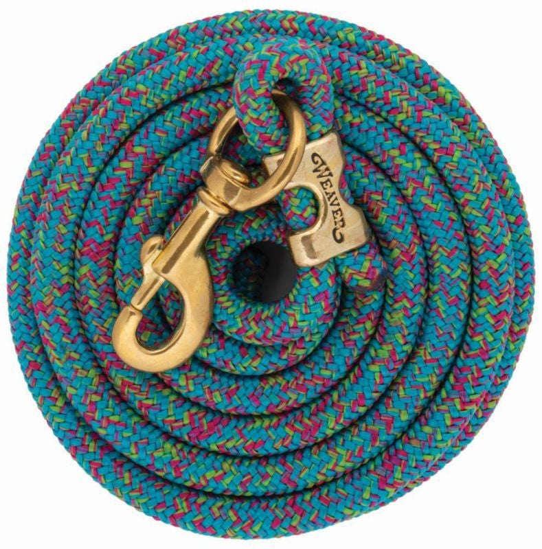 Weaver Poly Lead Rope with Brass Snap 10Ft