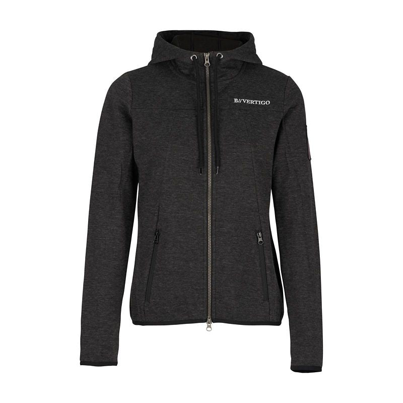 B Vertigo Ladies Terri Fleece Jacket 4 Dark Grey