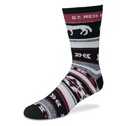 Thick Boot Horse Socks Adult Burgundy