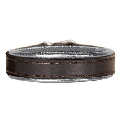 Perri's Metallic Padded Leather Bracelet One Size