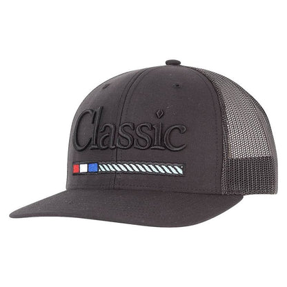 Classic Rope Mens Snapback Mesh Cap with Large 3D