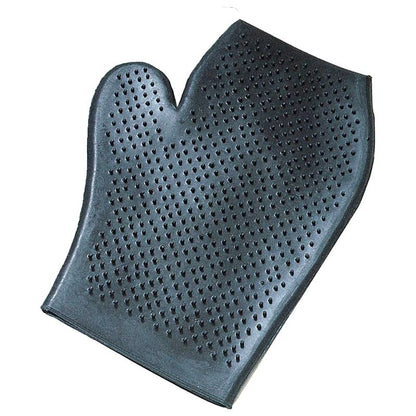 Rubber Grooming Mitt Large Royal Blue