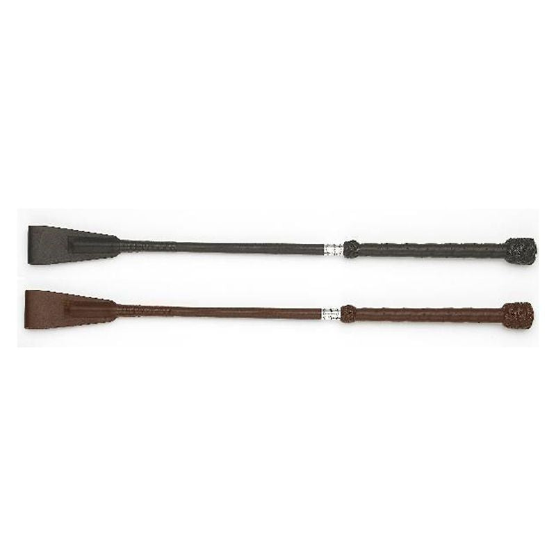 County Perforated Leather Handle Bat 16 Black