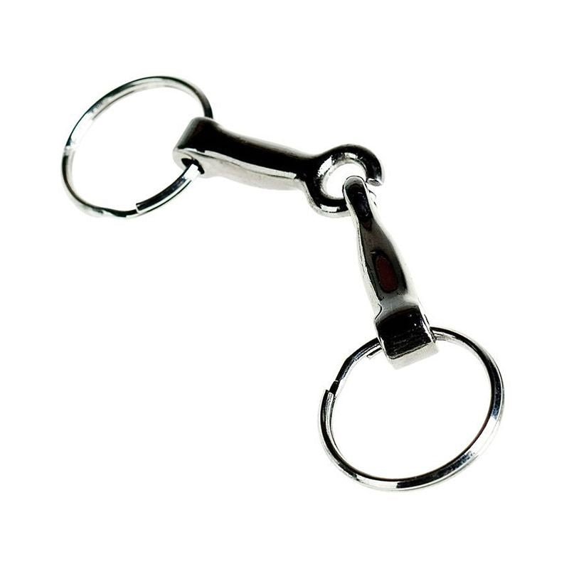 HorZe Snaffle Bit Key Ring 4 Silver
