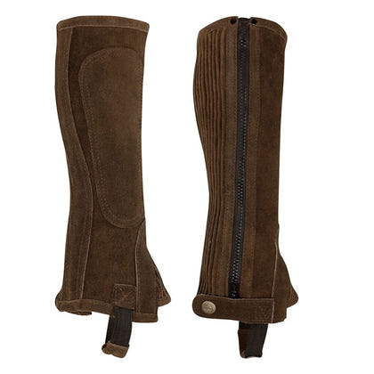Perris Suede Cowhide Zip Half Chaps