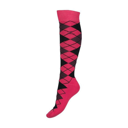 Horze Ladies Alana Checked Winter Socks 6-7.5 Afte