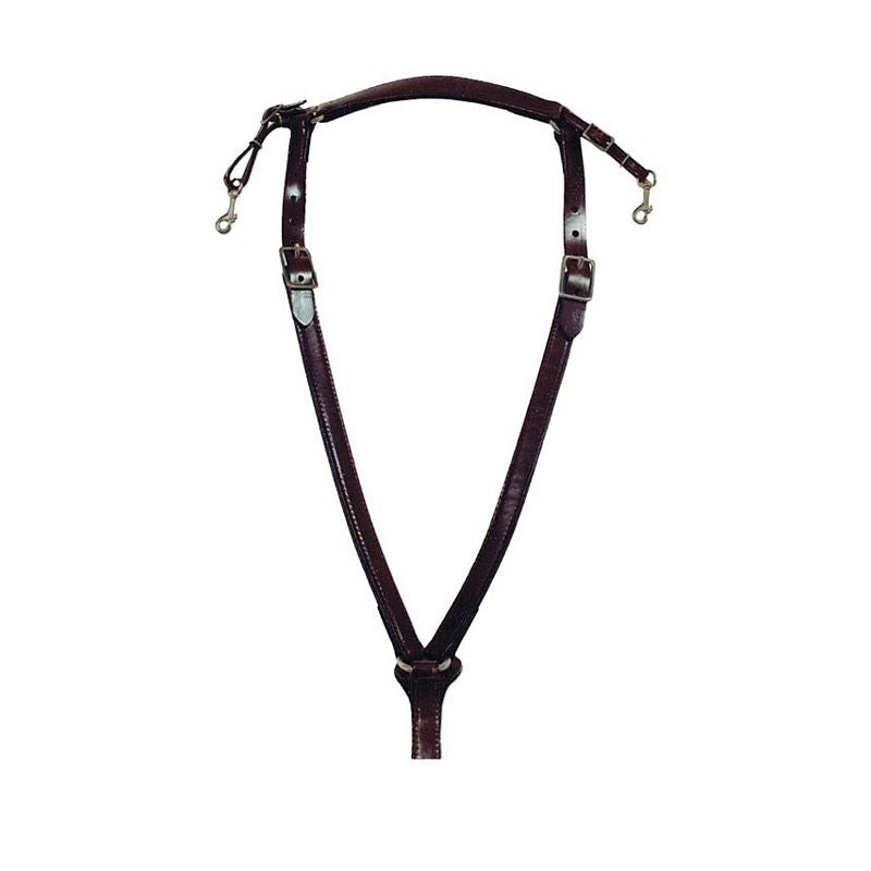 Circle Y Trail Over Neck Breast Collar with Nickel