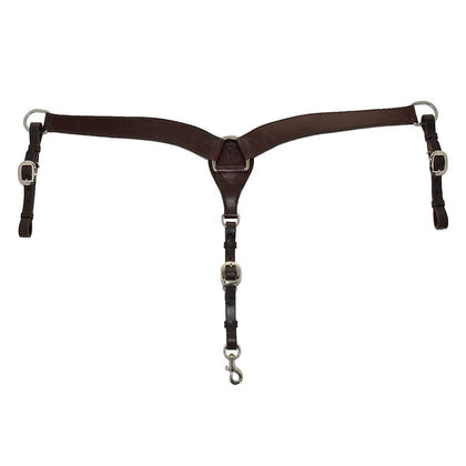 Circle Y Contoured Classic Smooth Breast Collar