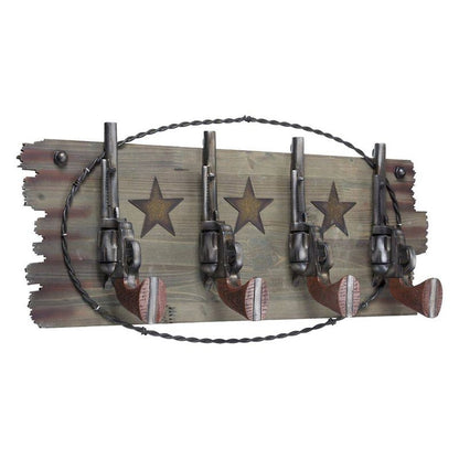 Tough1 Western Themed 4 Hook Racks