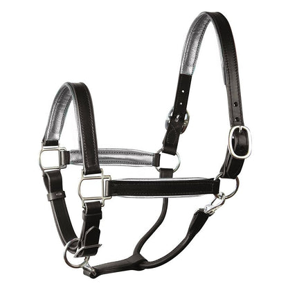 Perri's Soft Metallic Padded Leather Halter