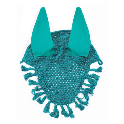 Horse Fare Crochet Ear Net with Tassels
