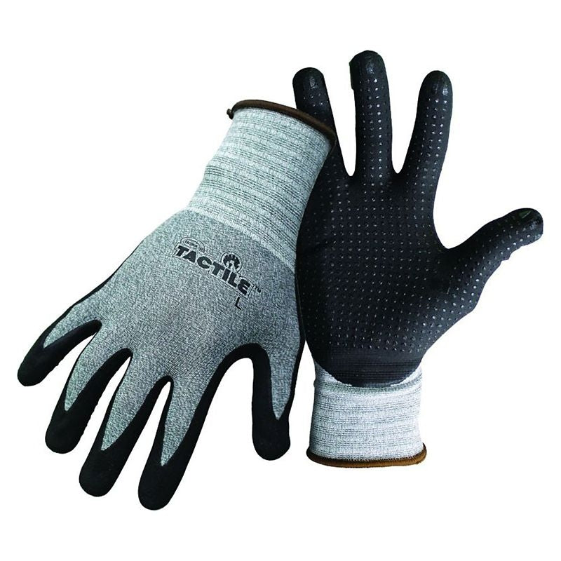 Boss Tactile Dotted Dipped Nitrile Palm Glove