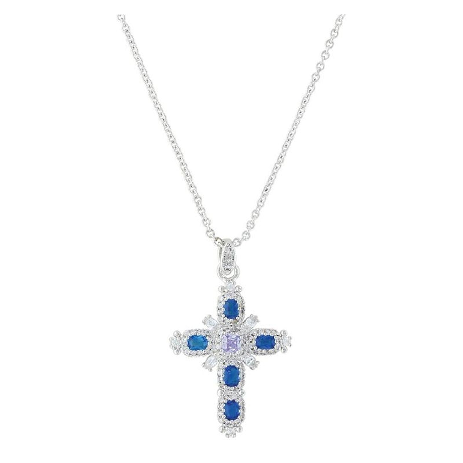 MontanaSilver River Of Light BuddedCross Necklace