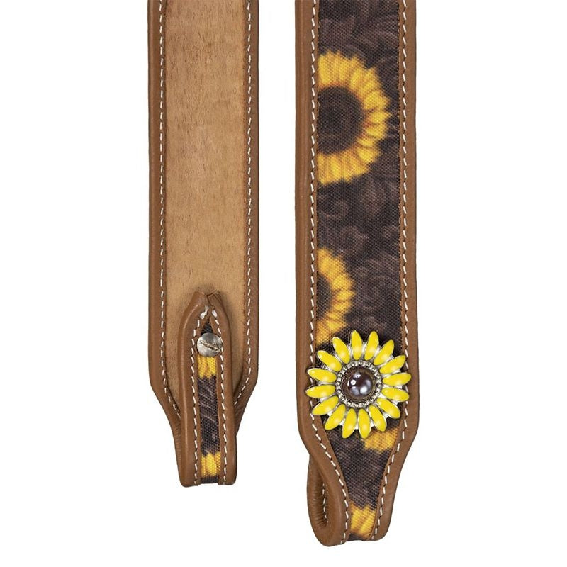 Silver Royal Sunflower Browband Headstall