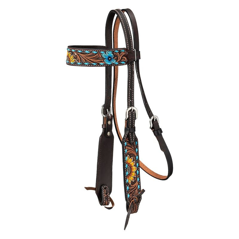 Royal King Sunflower/Buckstitch Pony BB Headstall