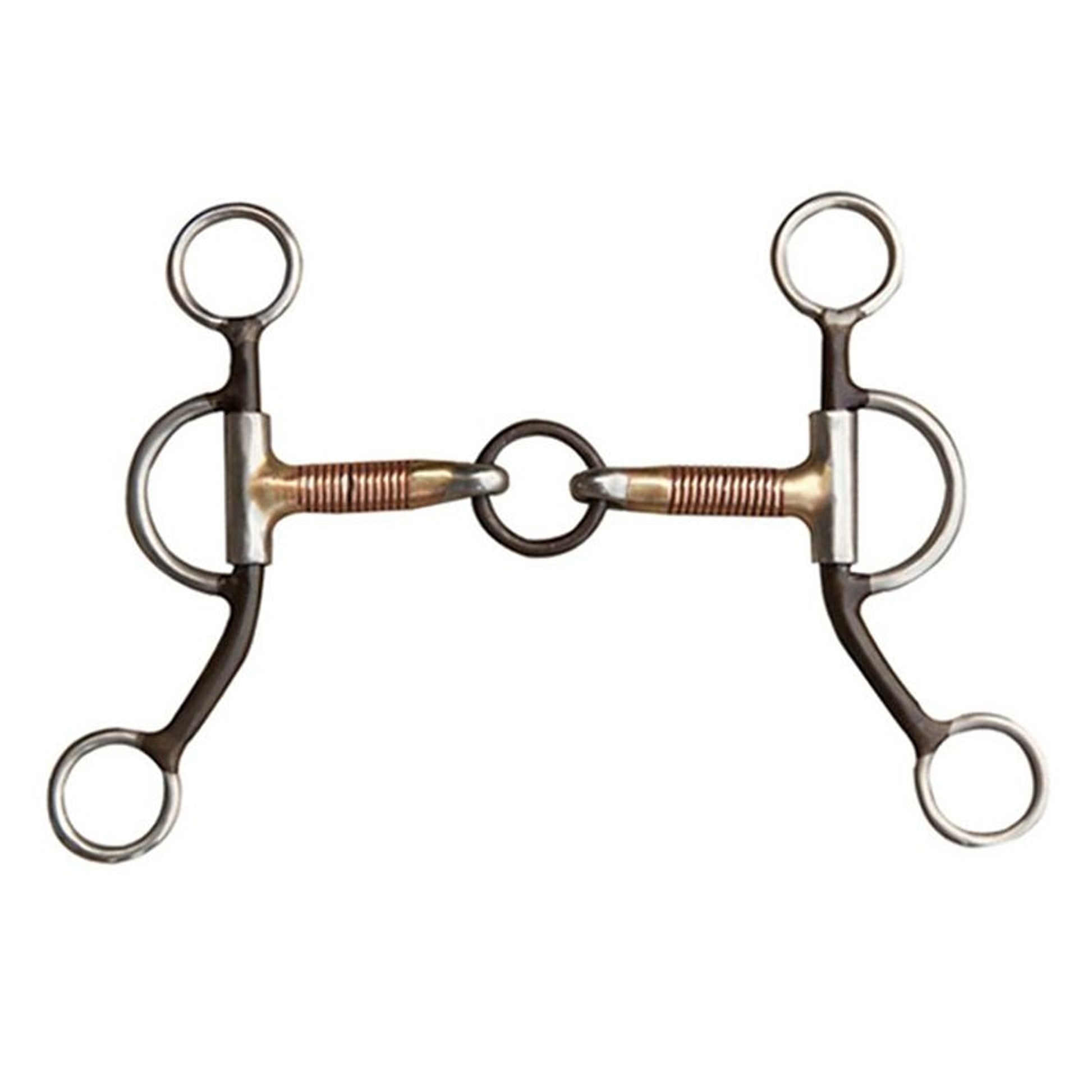 Copper Wrapped Lifesaver Jr Cow Horse Bit 5