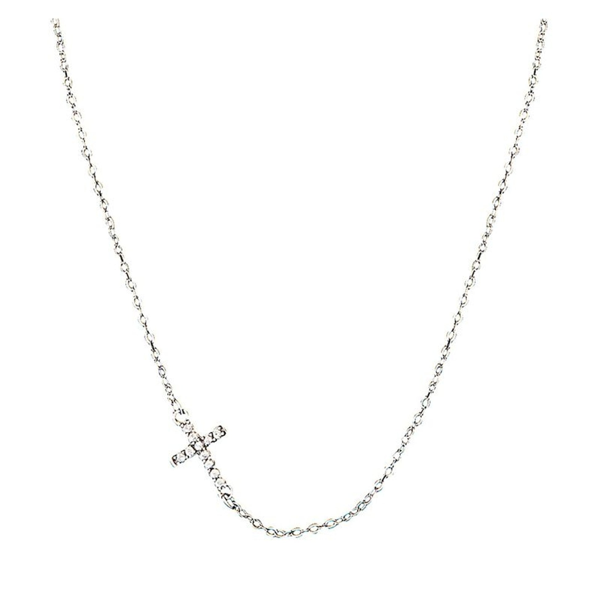 Quiet Faith Tiny Crystal Heart Choker Necklace
