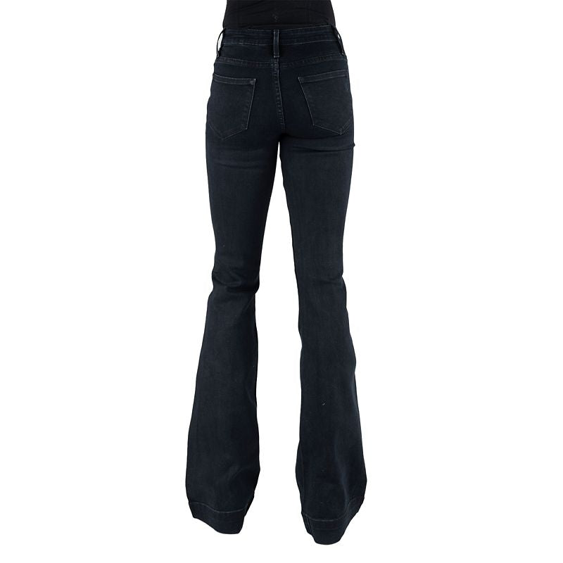 Stetson Ladies High Waist Plain Flare Jeans
