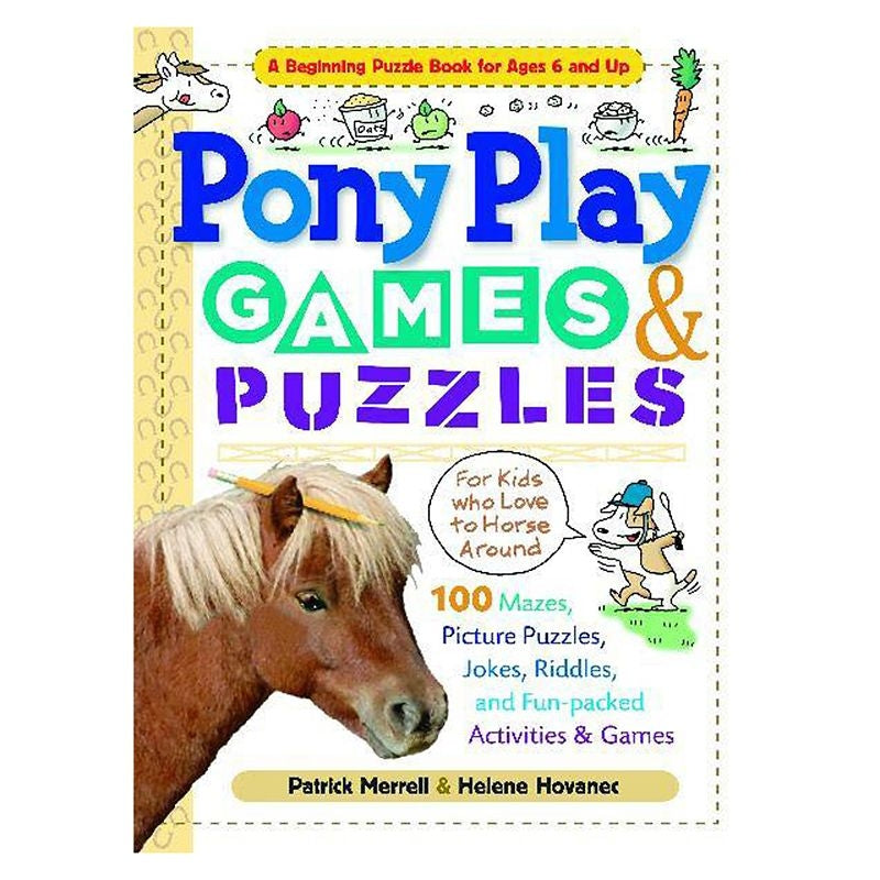 Pony Play Games Puzzles Book for Kids