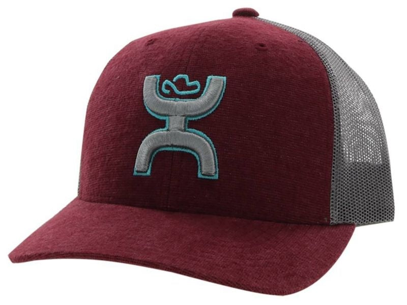 Hooey Trucker Cap Grey/Turquoise Hooey Logo