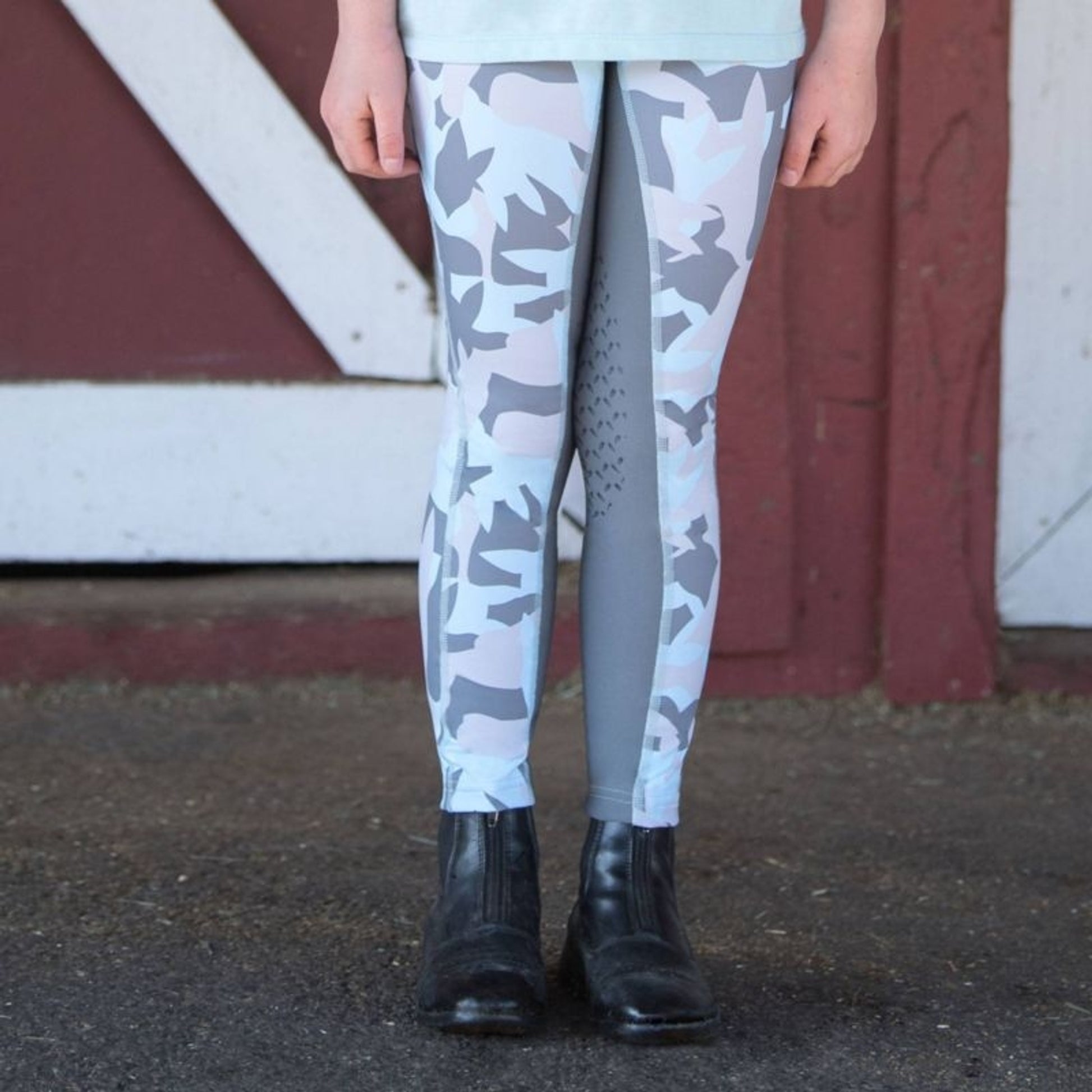 Irideon Kids Horsehead Camo Tights Radiant Peach L