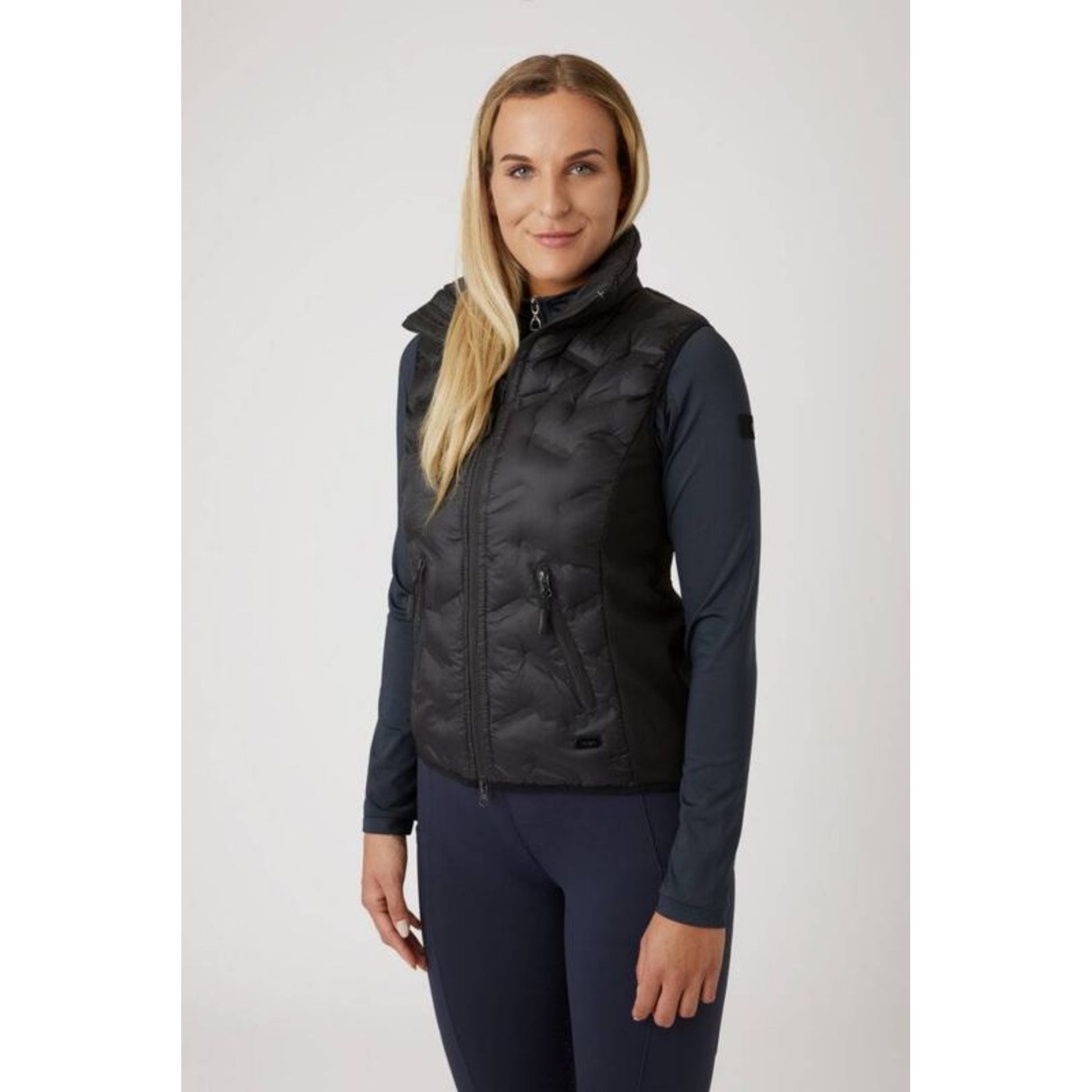 Horze Ladies Shelly Light Padded Vest 8 Marlin Blu