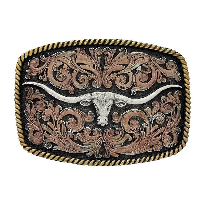 Montana Silversmiths Attitude Longhorn Buckle