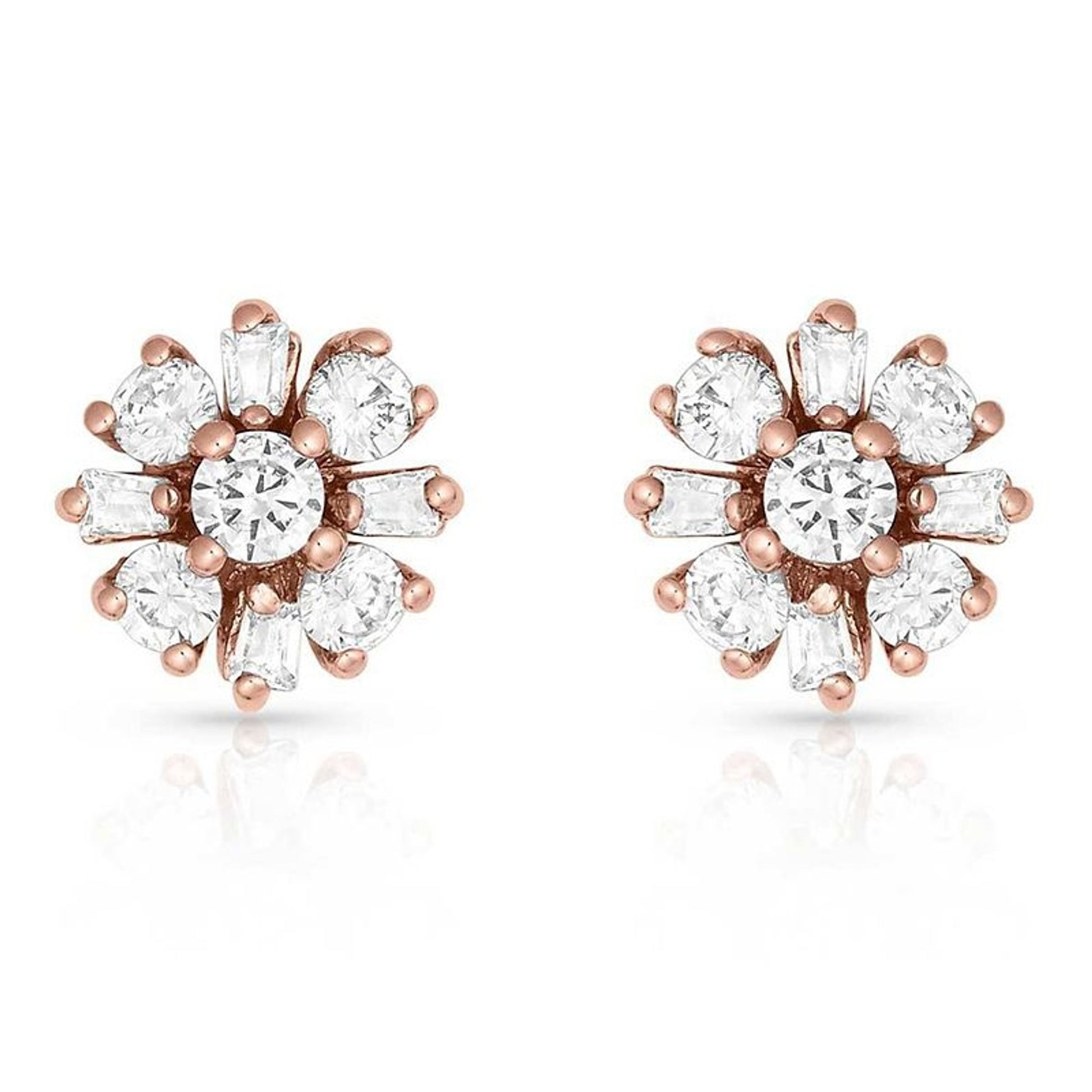 Montana Silversmiths Rose Flower Earrings