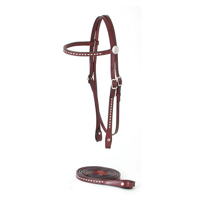 Royal King Buckstitched BB Headstall Reins