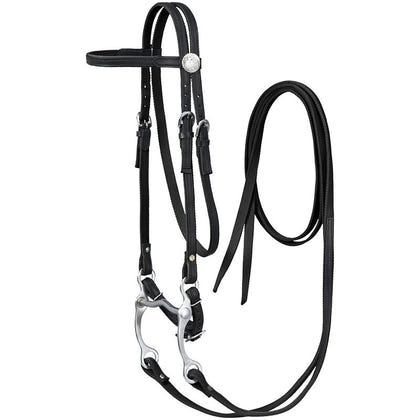 King Series Nylon Browband Bridle Leather