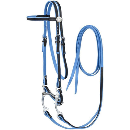 King Series Nylon Browband Bridle Leather