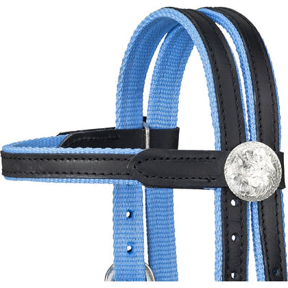 King Series Nylon Pony BB Bridle Leather