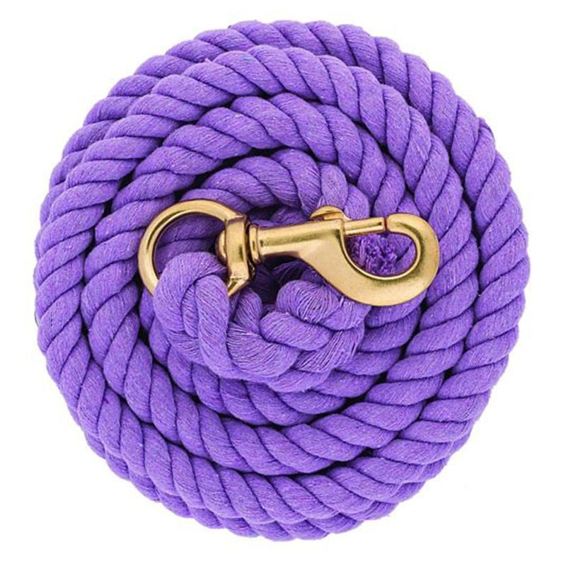 Solid Color Cotton Lead Rope 10 Foot