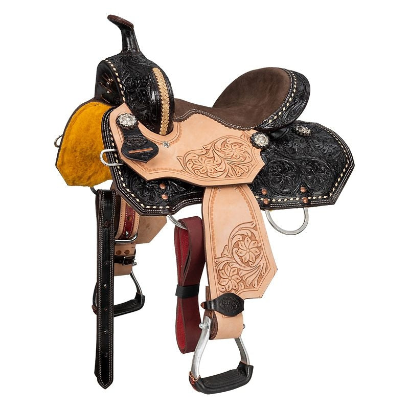 Silver Royal Youth Bisbee Barrel Saddle Pkg