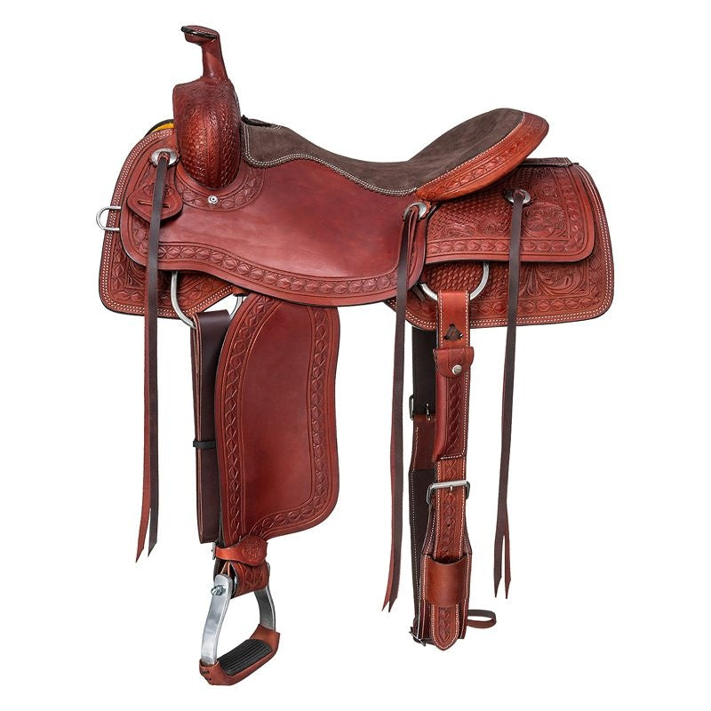 Silver Royal Youth Split Rail Ranch Saddle Pkg