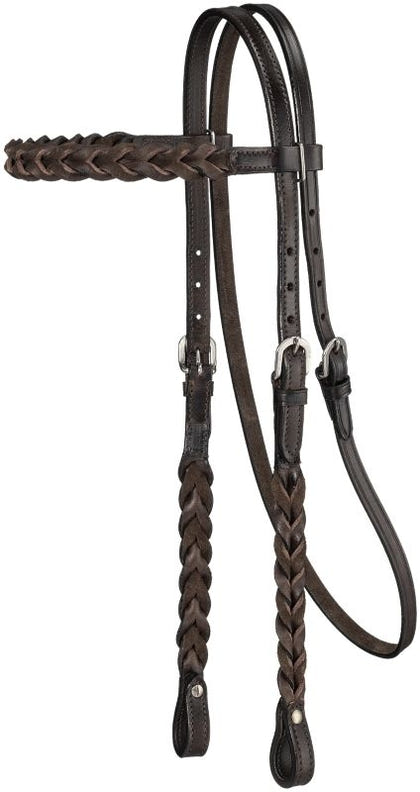 Royal King Braided Leather BB Headstall