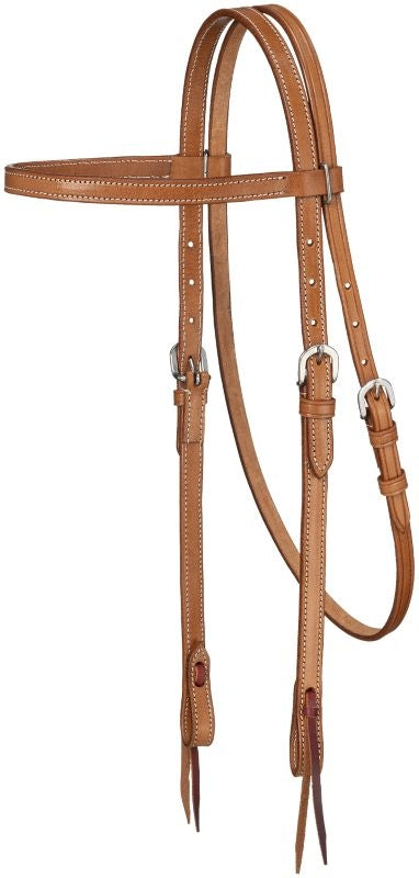 Royal King Pln Leather Browband Headstall