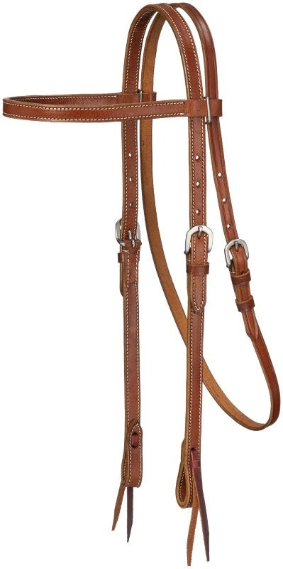 Royal King Pln Leather Browband Headstall