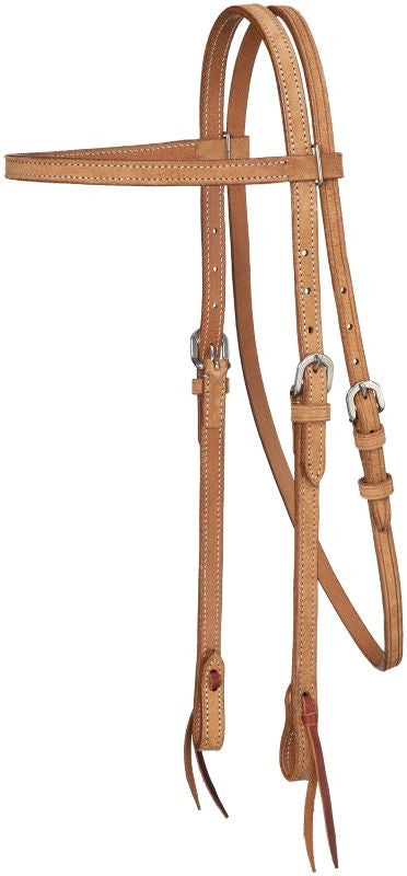 Royal King Pln Leather Browband Headstall